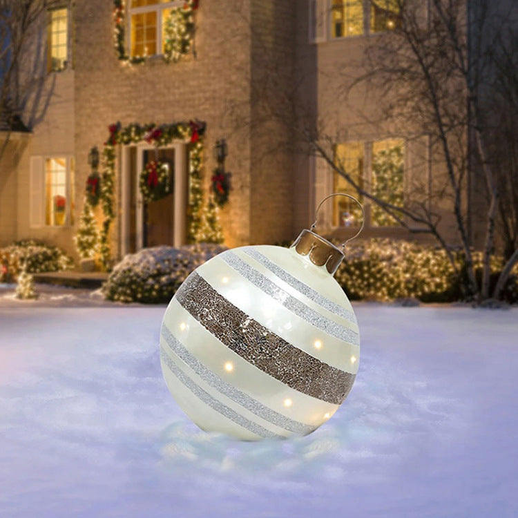 Bright Giant Christmas Ornament Ball for Magical Outdoor Displays