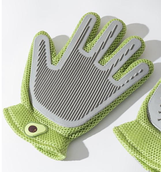 Pet Grooming Gloves for Effortless Cleaning and Massage