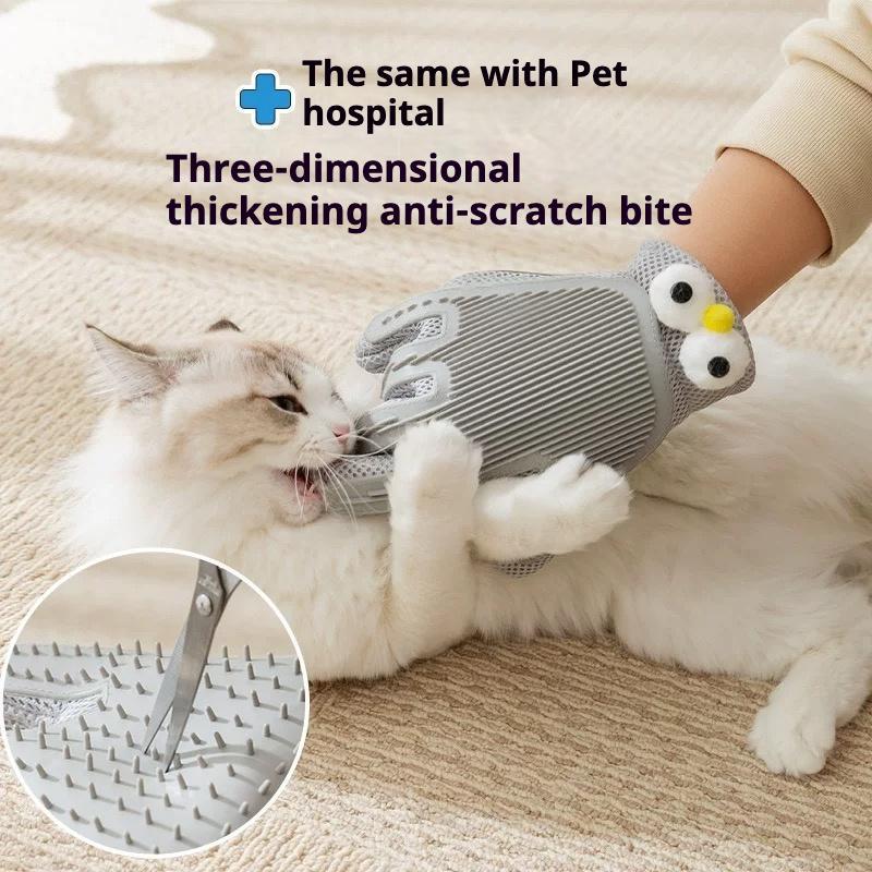 Pet Grooming Gloves for Effortless Cleaning and Massage