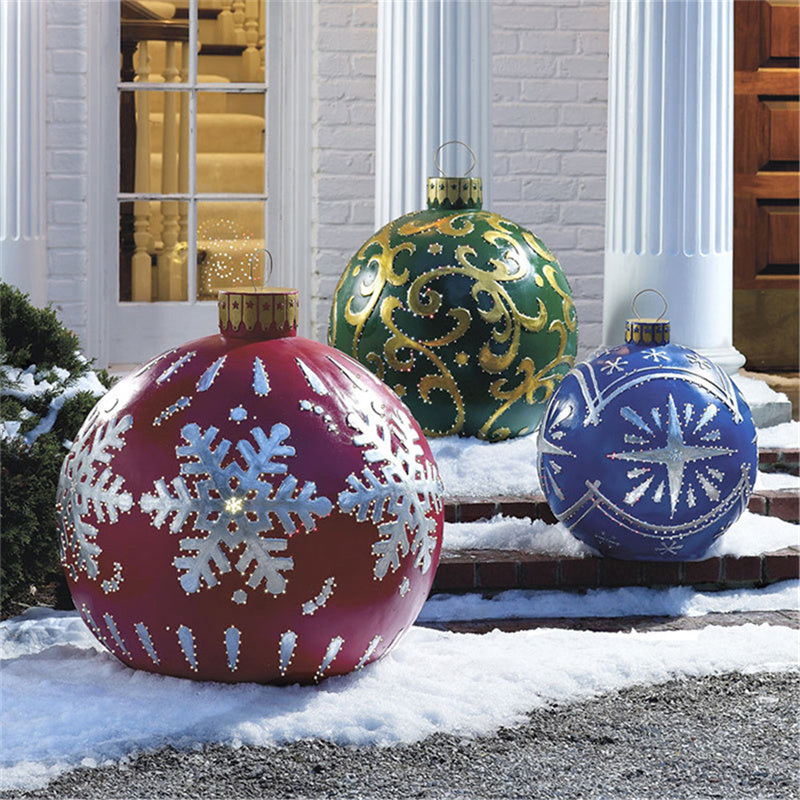 Bright Giant Christmas Ornament Ball for Magical Outdoor Displays