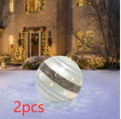 Bright Giant Christmas Ornament Ball for Magical Outdoor Displays
