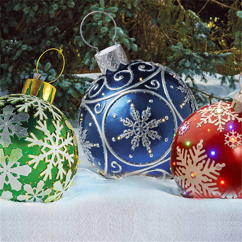 Bright Giant Christmas Ornament Ball for Magical Outdoor Displays