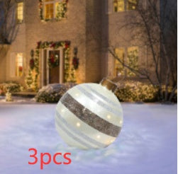 Bright Giant Christmas Ornament Ball for Magical Outdoor Displays